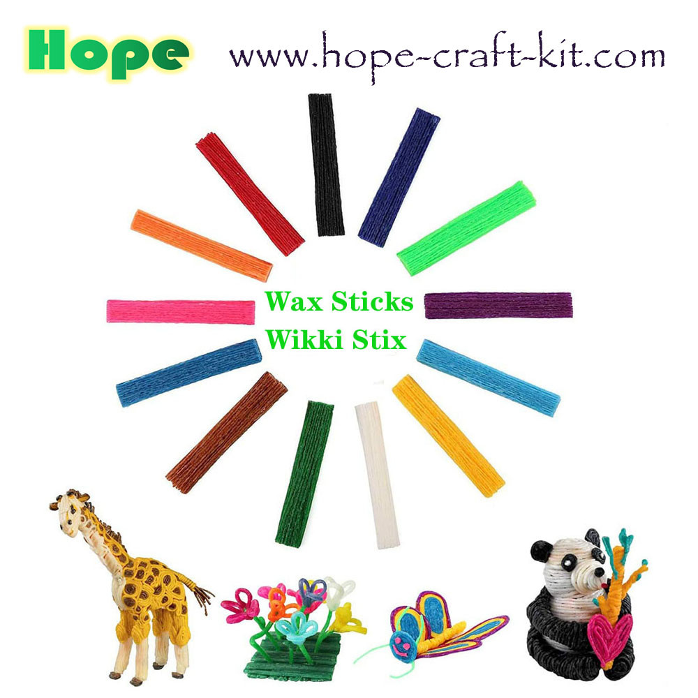 Cheap Flexible Magic Wax Sticks Wax Wire Wikki Stix Doodle Sticks for Kids DIY Art Craft Material STEM InnovationOEM ODM wholesale