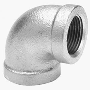 China Malleable Iron Pipe Fitting 90 Degree Elbow 1-1/4 NPT Female Galvanized Finish on sale
