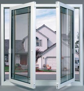 Cheap White Aluminium Swing Window Hidden Frame Structure Glass 5mm-12mm Thickness wholesale