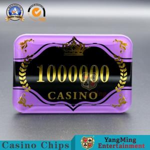 Cheap Acrylic Bronzing Casino Poker Chips UV Mark Security Code High - Transparent wholesale
