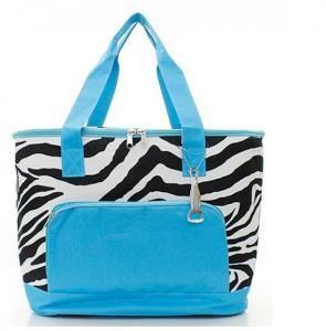 China ZEBRA Solid Front BLUE XL Shoulder 22 COOLER TOTE Thermal Insulated Lunch Bag on sale
