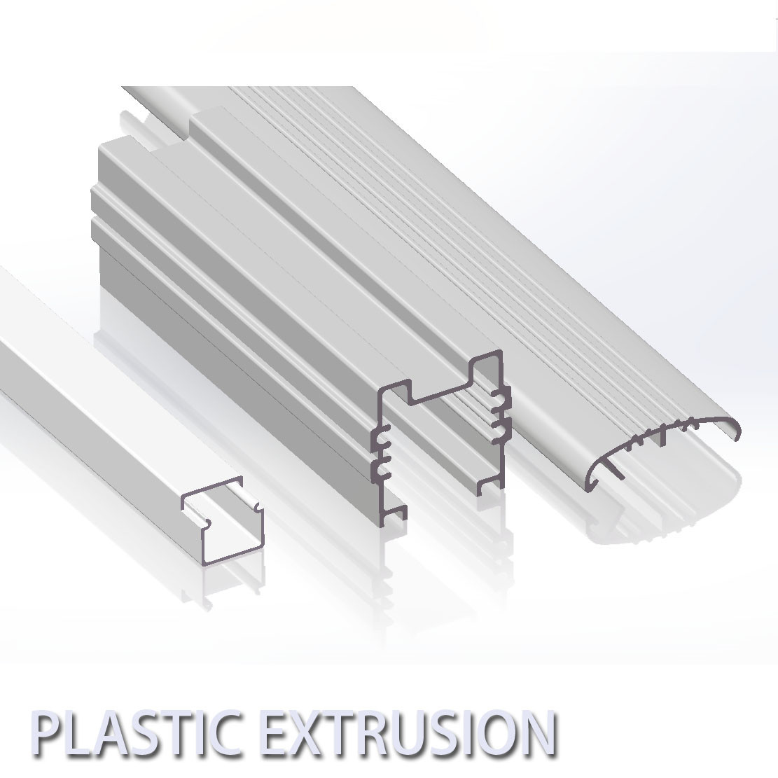 China PC ABS Alloy Or PVC And ABS Plastic Extrusion Profiles on sale