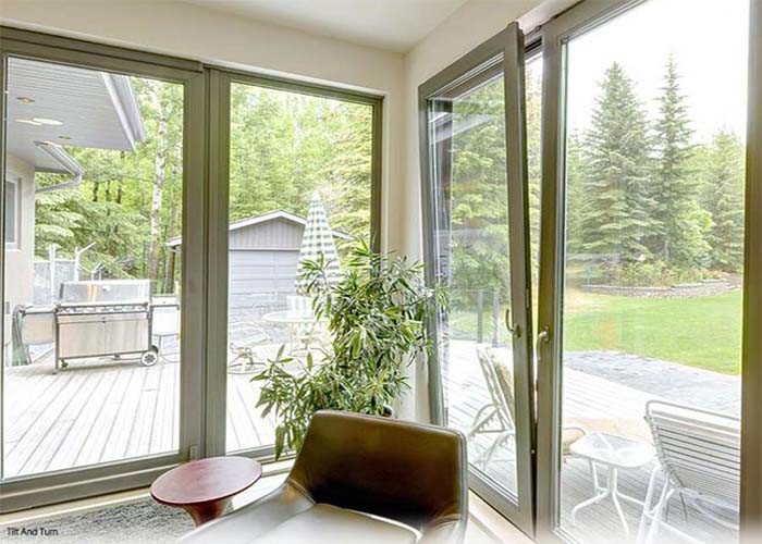 Cheap Horizontal Casement Aluminium Tilt And Turn Windows Double Glazed Sound Insulation wholesale