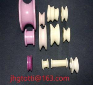 Cheap Wire Guiding 95% Alumina Ceramic Eyelets Pink White Purple For Textile Machine wholesale