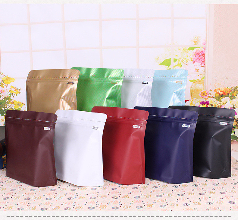 Cheap 9 Colors Laminated Foil Resealable Coffee Packaging Bags / bulk coffee bags wholesale