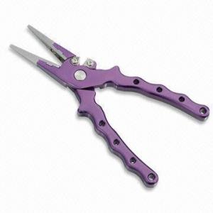 Cheap Fishing Pliers with Split Ring Tip Function, Include Scale and Aluminum Plier wholesale