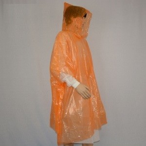 Cheap Adult / Kid Disposable Plastic Rain Suit Polyethylene Material CE Certification wholesale