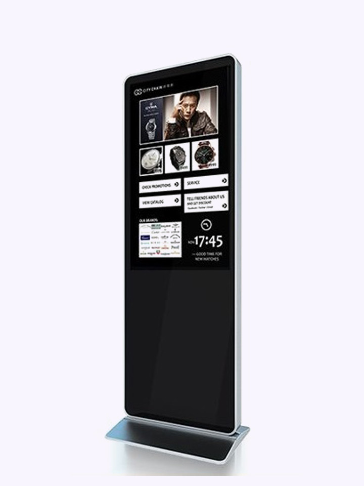 Cheap Self Service Digital Display Touch Screen Kiosk Customized Silk Print LOGO wholesale