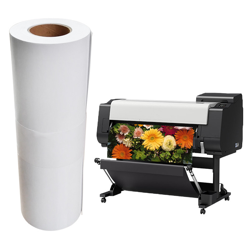 Quality 17 Inch 30M Roll Double Sided Glossy Inkjet Paper Resin Coated 240gsm for sale