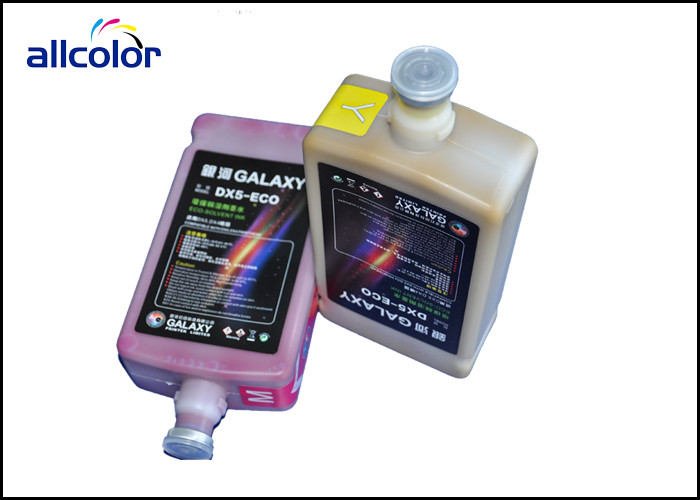 China Digital Printing Galaxy Eco Solvent Ink , DX5 Head Eco Solvent Printer Ink on sale