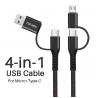 Focuses 4 In 1 5A Multifunctional USB Cable Fast Charging for sale