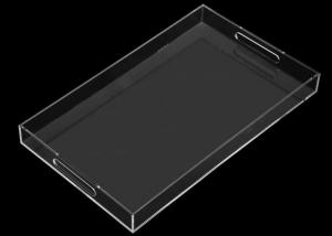 Cheap Plexiglass Clear Custom Acrylic Fabrication Acrylic Perspex Tray With Handles wholesale
