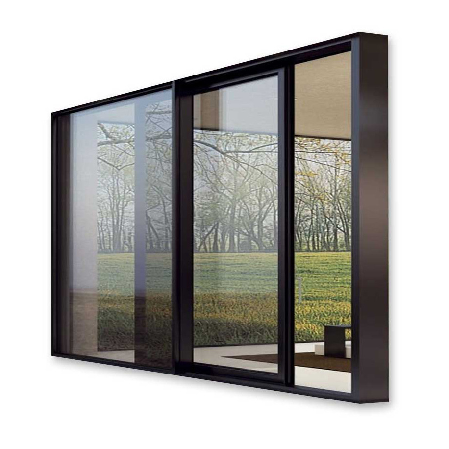 Cheap Residential Exterior Insulated Aluminum Sliding Glass Door Matt Black wholesale