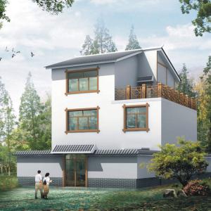 Cheap Luxury Light Steel Villa House / Good Insulation Steel Frame Prefabricated Houses wholesale