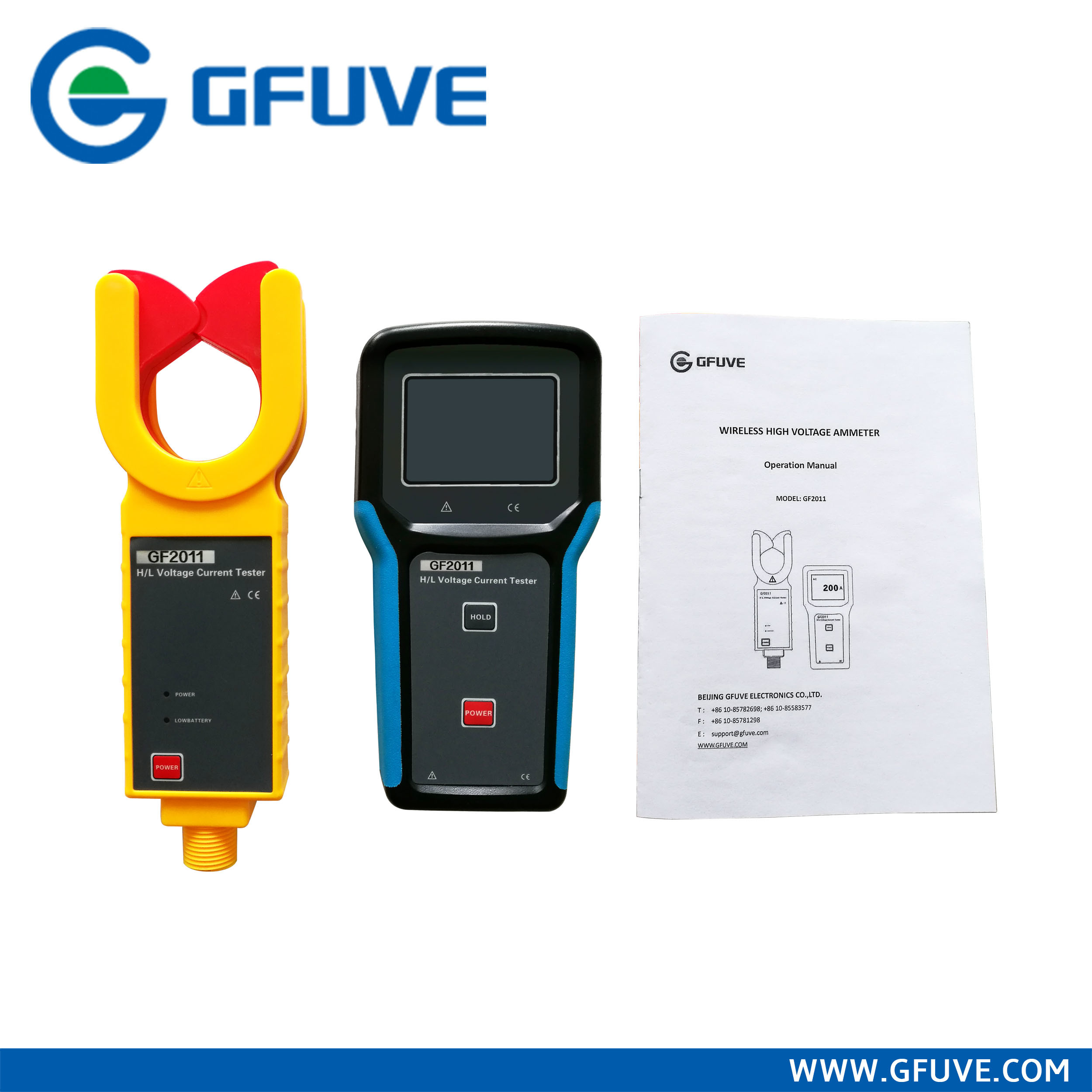 China GF2011 WIRELESS HIGH VOLTAGE AMMETER designed and manufactured for High voltage AC current measurement on sale