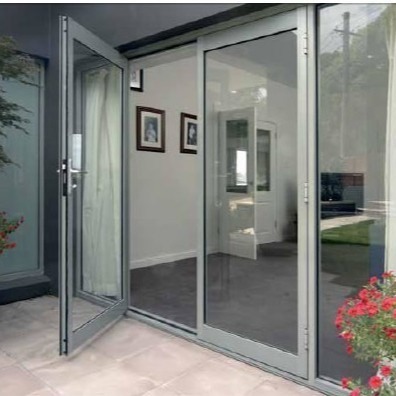 Cheap Villa White Aluminum Frame Hinged Screen Door Corrosion Protection Windproof wholesale