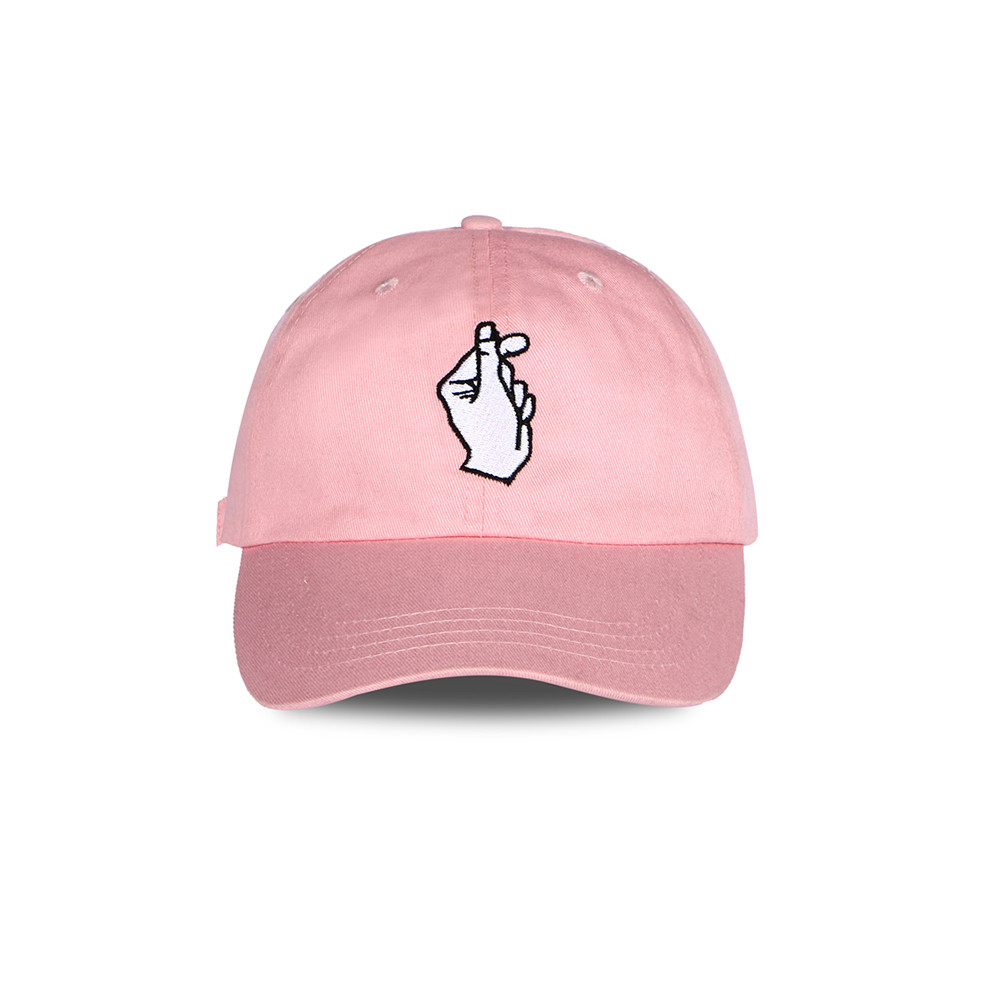 Cheap Cotton Pink Black Sports Dad Hats Chic Design Sun Protection Headwear wholesale