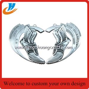 Cheap 3D sports medals, die casting 3D metal medals for sports,metal medals with ribbon custom wholesale