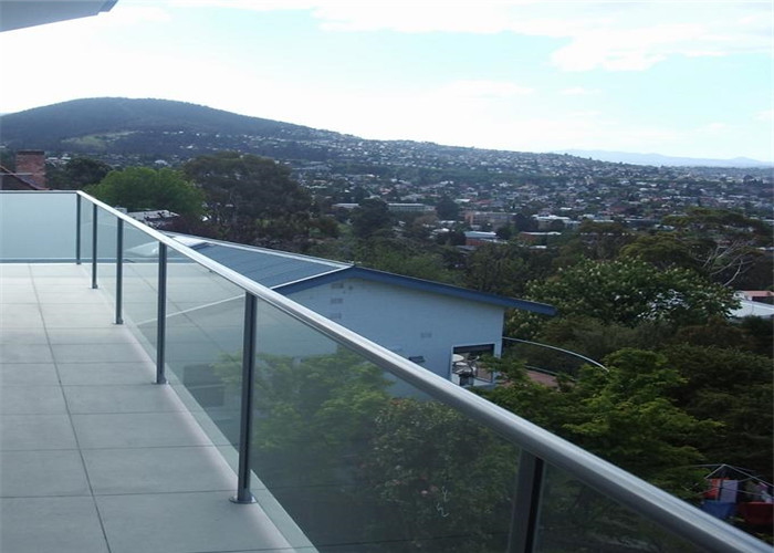 Cheap Easy Installation Apartment Balcony Railing Stainless Steel Building Railing Post Glass wholesale