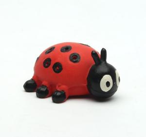 China Soft Latex Ladybug stuffed pet puppy chew toys dog animal toys on sale