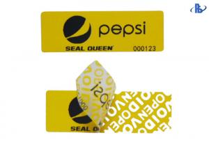 Cheap Serial Number Acrylic Adhesive BOPP VOID Security Labels wholesale