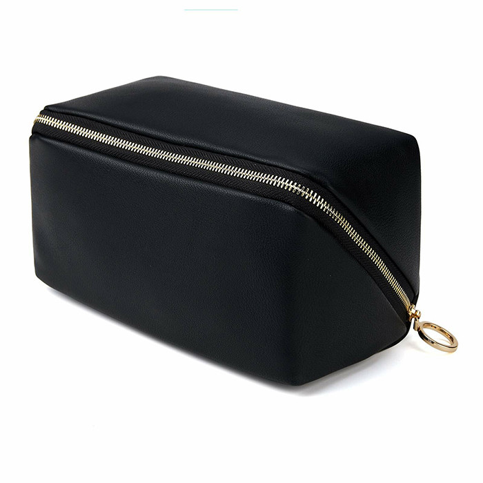 PU Leather Large Capacity Cosmetic Bag Multipurpose Ladies Pencil Case