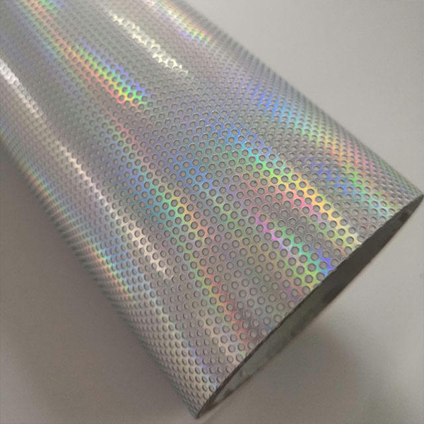 SOL Perforated One Way Vision Window Film PVC Transparent Holographic Film for sale