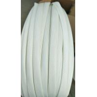 China White Silicone Coated Fiberglass Sleeving Acid Resistance Not Sticky for sale