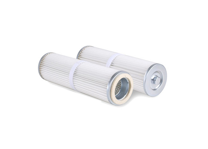 Polyester Spunbond Dust Filter Cartridge Galvanized Steel Inner Core