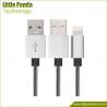 Silver Plated Aluminum MFI Certified Lightning USB Cable Nylon Braided Cables for sale