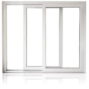 Cheap ODM Commercial Aluminum Horizontal Sliding Windows , Two Track Sliding Window wholesale