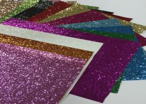 Cheap Eco Friendly Craft A4 Size Pu Glitter Fabric Sheet Metallic Glitter Fabric wholesale