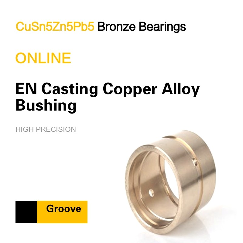 Quality CuSn5Zn5Pb5 EN Casting Copper Alloy Bearing Custom & Special Groove Patterns for sale
