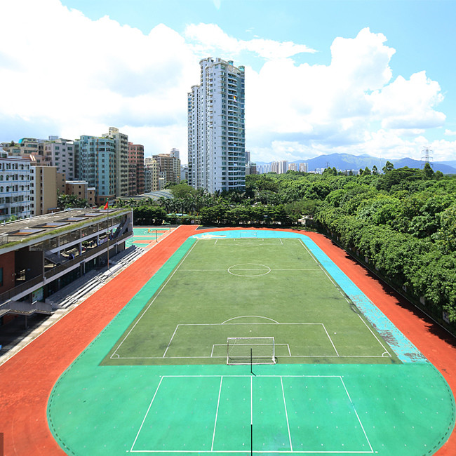 Cheap Abrasion-resistant Synthetic Sports Flooring For Park Environmental Friendly Red wholesale