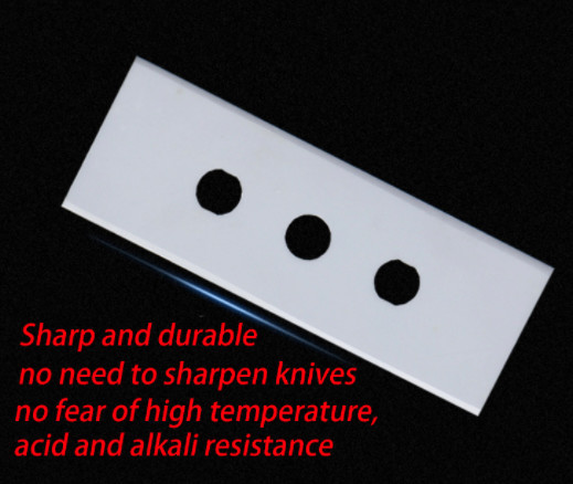 Cheap Three Hole Ultra Thin Zirconia Ceramic Blades For Film Tape Slitting wholesale