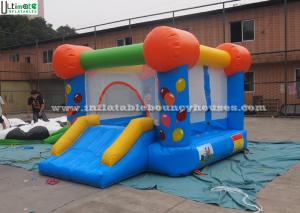 Cheap Blue Waterproof Indoor Mini Inflatable Jumping Castles with Slide for Kids wholesale