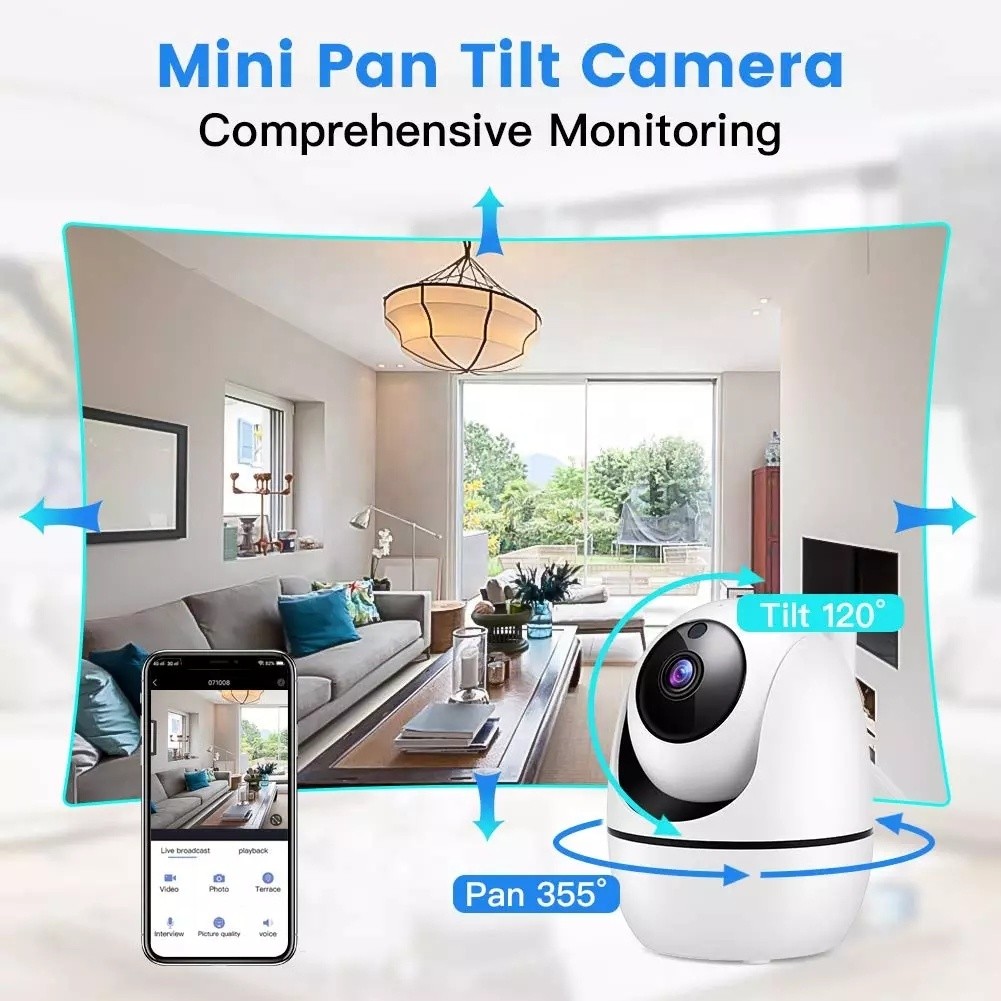 1080p Smart Surveillance Camera For Baby / Pet / Nanny With Motion Detection Wifi Smart Net Camera