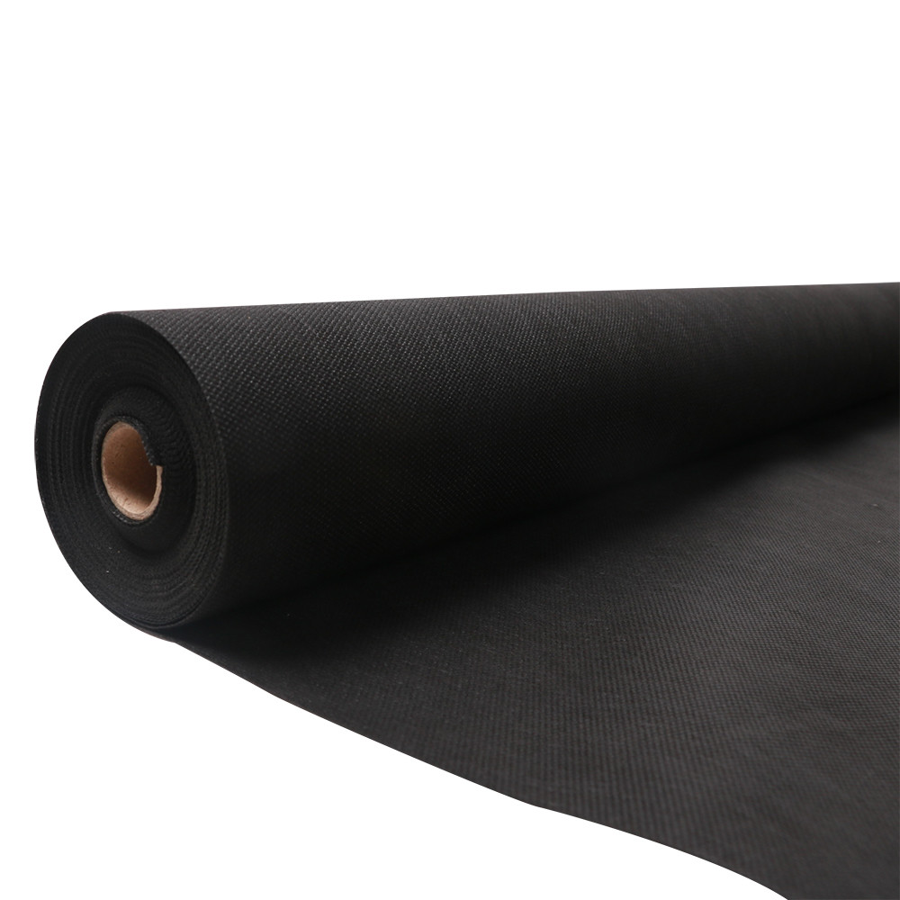 China 3% UV Black Spunbond Non Woven Landscape Weed Control Fabric For Garden on sale