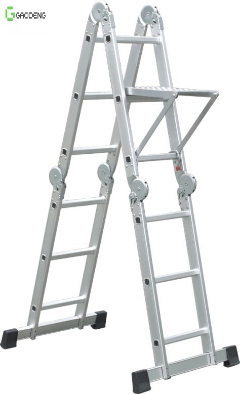 Cheap Multifunctional Hinged Aluminum Ladder Steps Folding wholesale