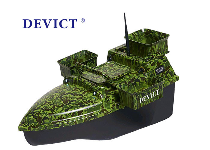 Cheap Radio Controlled Bait Boat DEVC-208 camouflage remote frequency 2.4GHz wholesale