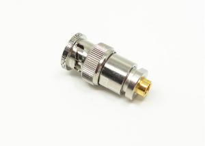 Cheap Nickel Plated BNC Male Plug Coax BNC Connectors 500 Cycles Durability wholesale