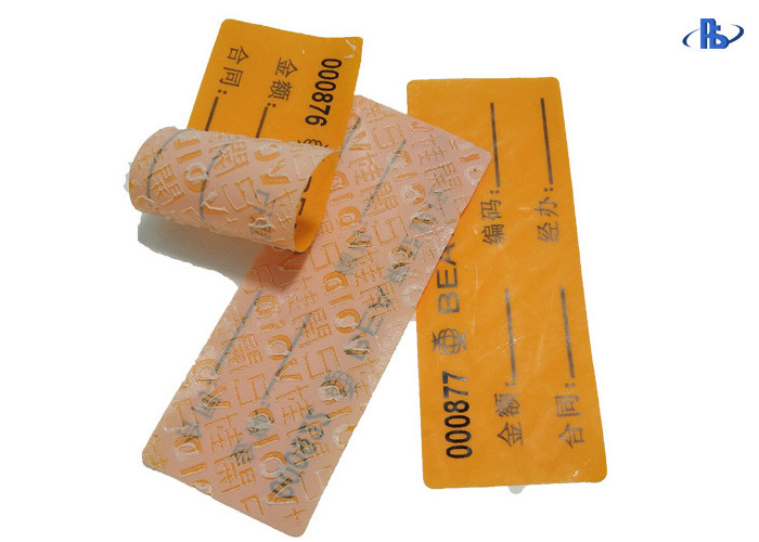 Cheap Waterproof Non Residue Security VOID Stickers For Bank / Customs wholesale