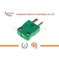 China IEC standard yellow color Mini thermocouple connector type K / T / J / E / N / S / R / B for sale
