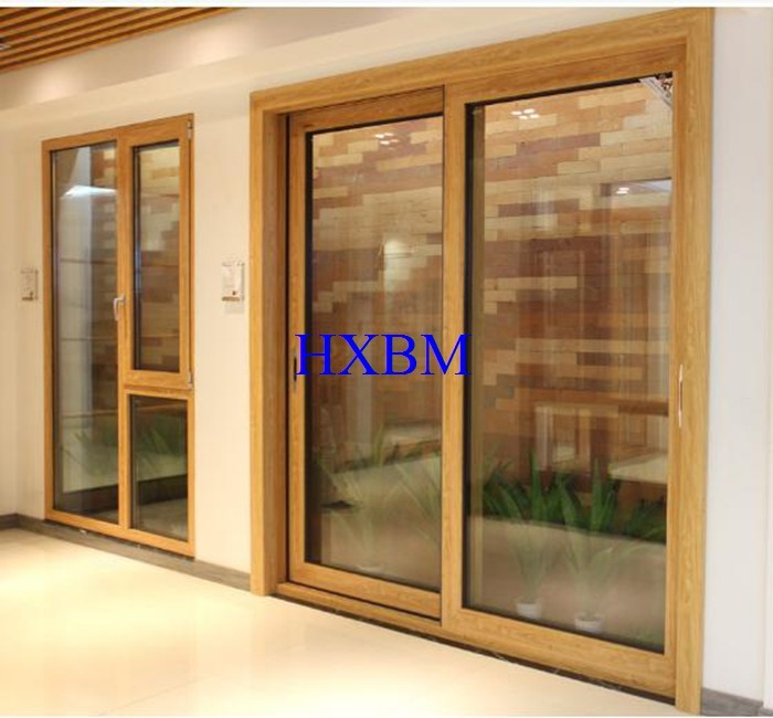 Triple Glazed Solid Wood Windows And Doors Highly Pressure Resistant for Russia market for sale