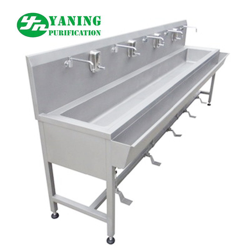 China Foot Operated Stainless Steel Hand Wash Basin Sink For Laboratory / Operating Theatre on sale