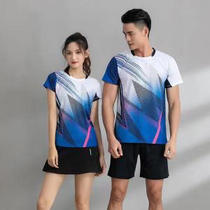 Cheap Custom 100% Polyester Men  Tennis Uniform Tennis T-shirt Badminton Jersey ladies tennis uniform suit wholesale