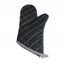 Buy cheap Black Quilted Kitchen Oven Mitt Fire Resistant Flame Retardant Coating from wholesalers