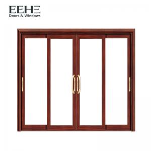 Cheap Security White Aluminium Sliding Patio Doors With Heat Transfer Surface Finish wholesale