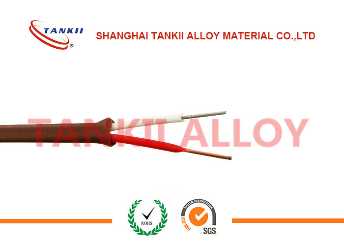 China Diameter 0.1mm Blue / red Superfine thermocouple bare wire with PFA insulation ( type KX / JX /  EX ) for sale