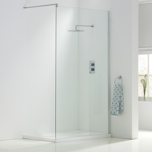 Transparent Bath Shower Screen Glass Panel  Tempered Glass Safety for sale